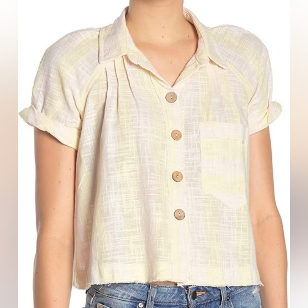 We The Free Away At Sea Button Up Top